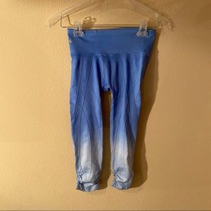 Nux Sz Small Blue Umbre Crop Leggings